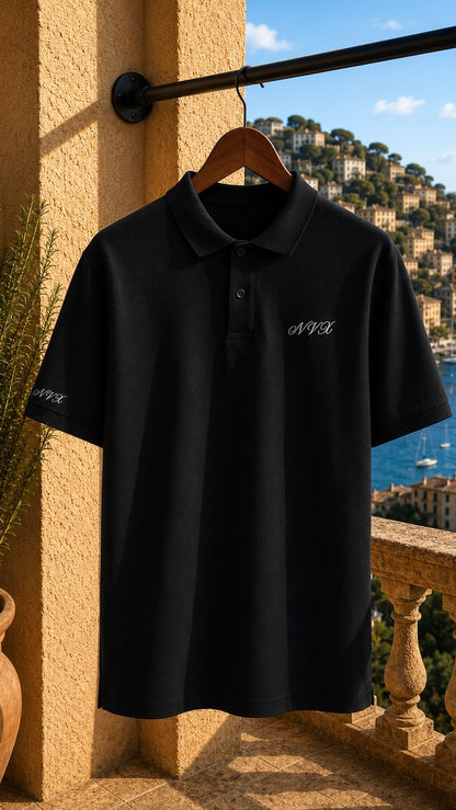 NVX Polo White Logo - Old Money Collection
