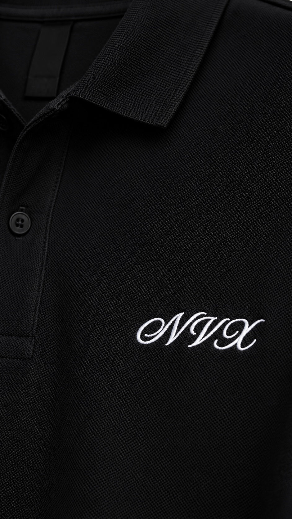 NVX Polo White Logo - Old Money Collection