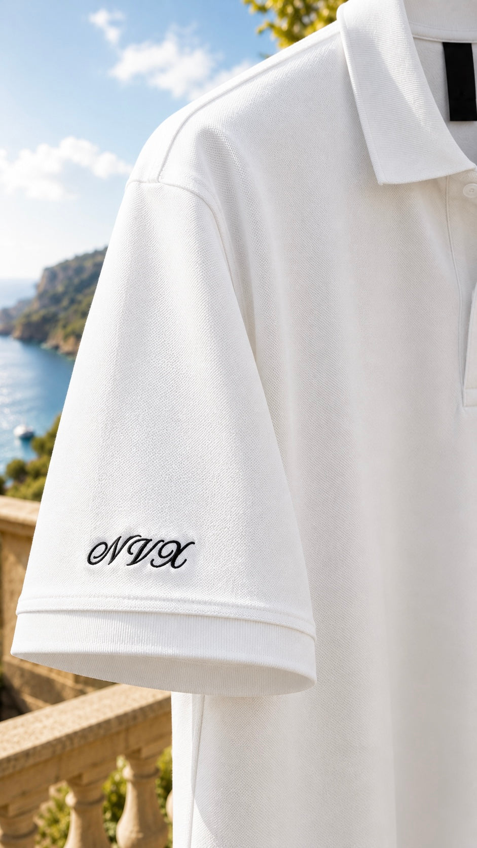 NVX Polo Black Logo - Old Money Collection