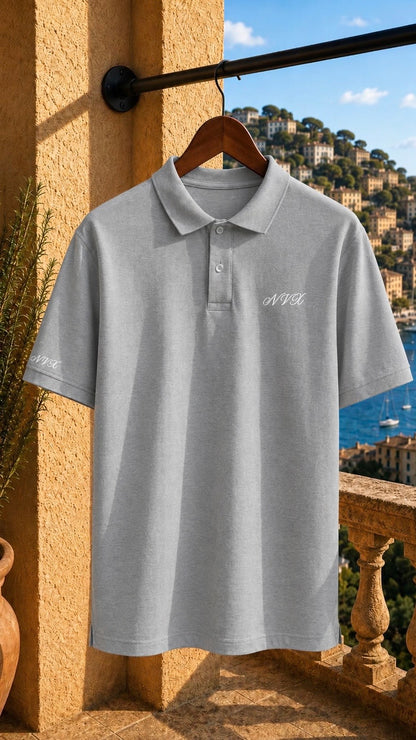NVX Polo White Logo - Old Money Collection