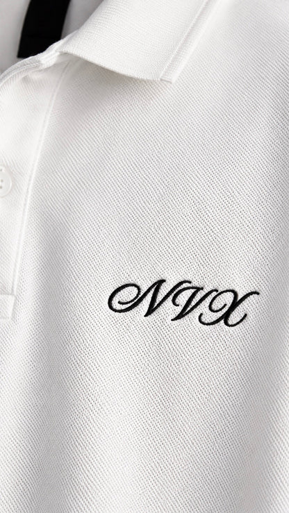 NVX Polo Black Logo - Old Money Collection