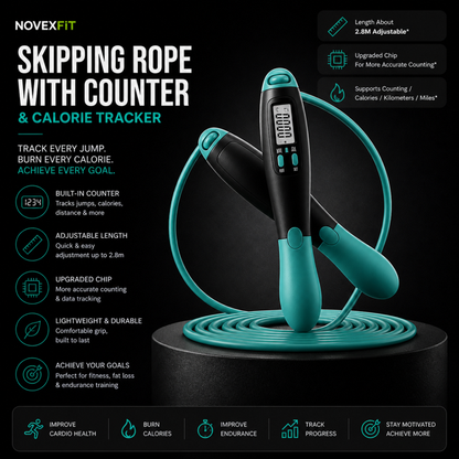 Skipping Rope With Counter And Calorie Tracker