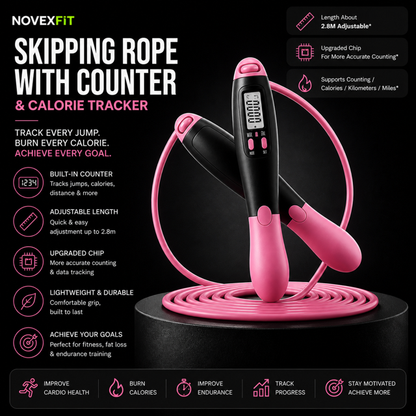 Skipping Rope With Counter And Calorie Tracker
