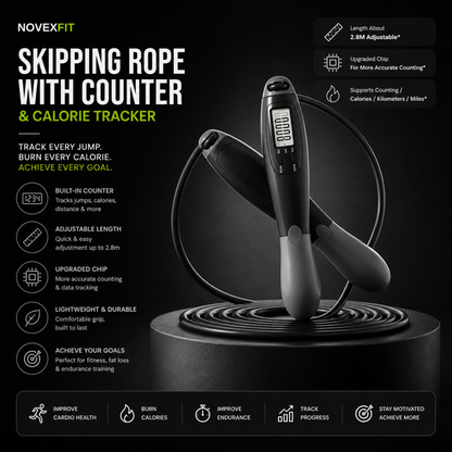 Skipping Rope With Counter And Calorie Tracker